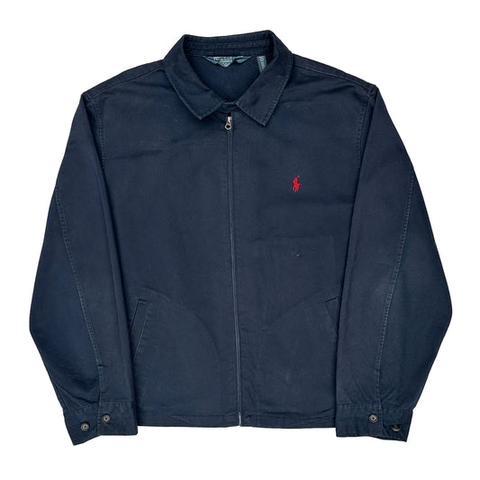Vintage Polo By Ralph Lauren Harrington Jacket - 2XL Navy Cotton