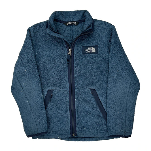 Age 7-8 The North Face Fleece Jacket - Small Blue Polyester