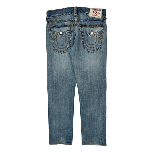 Vintage True Religion Slim Fit Jeans - 36W 31L Light Wash Cotton