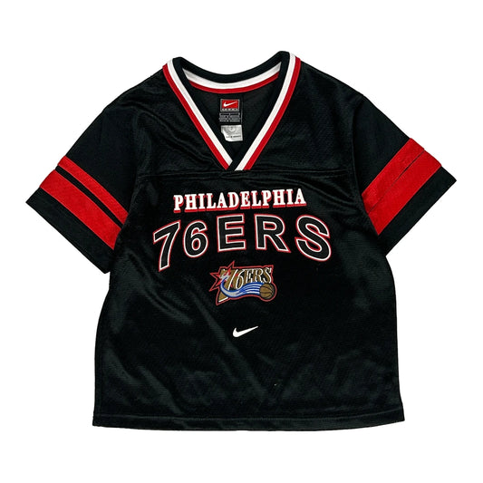 Age 7 Philadelphia 76Ers Nike Nba Jersey - Small Black Polyester
