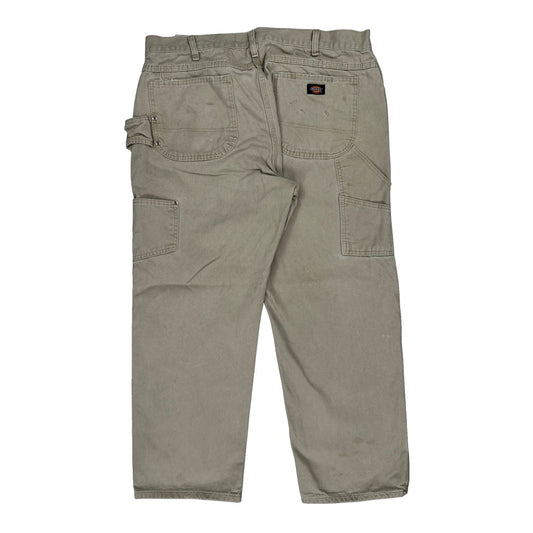 Vintage Dickies Carpenter Trousers - 36W 30L Beige Cotton