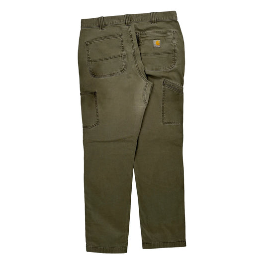 Vintage Carhartt Carpenter Trousers - 33W 32L Green Cotton