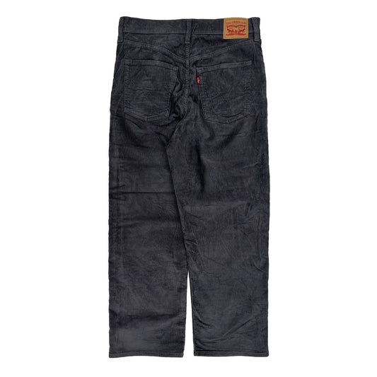Vintage Levis Cord Trousers - 32″ Waist Grey Cotton