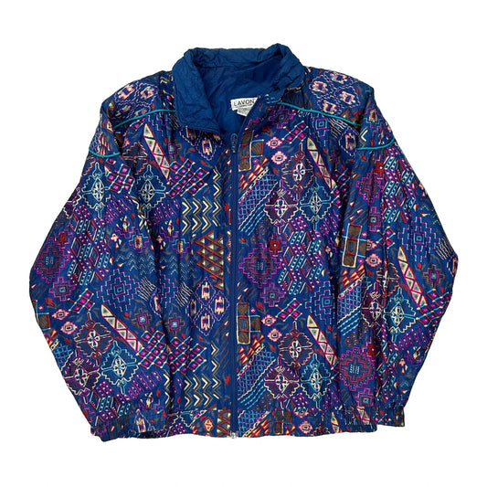 Lavon Shell Jacket - Large Blue Nylon