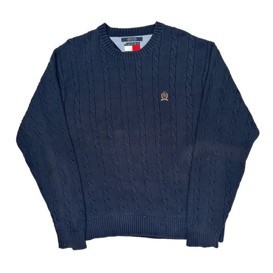 Tommy Hilfiger Jumper - Large Navy Cotton