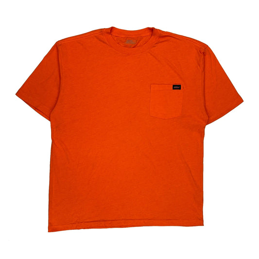 Dickies T-Shirt - XL Orange Polyester Blend