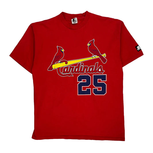 Made In USA Cardinals Starter Mlb T-Shirt - Large Red Cotton