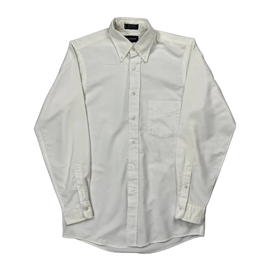 Vintage Made In USA Gant Shirt - Medium White Cotton Blend