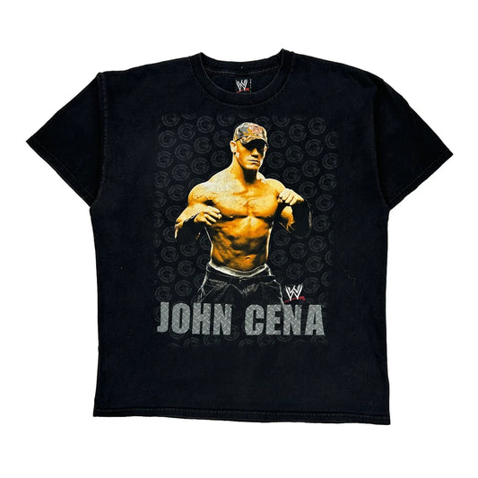 John Cena Wwe T-Shirt - XL Black Cotton