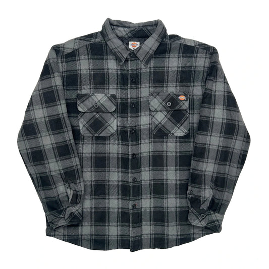 Vintage Dickies Checked Jacket - XL Grey Polyester