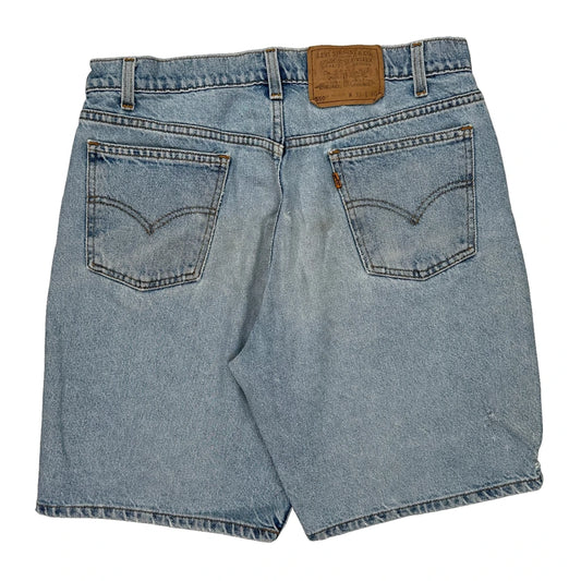 Levis Denim Shorts - 32W 10L Light Wash Cotton