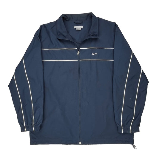 Nike Track Jacket - 2XL Navy Polyester