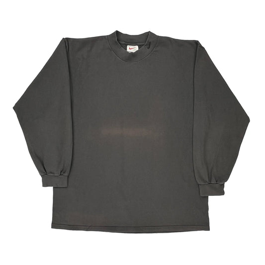 Made In USa Nike Long Sleeve T-Shirt - XL Grey Cotton