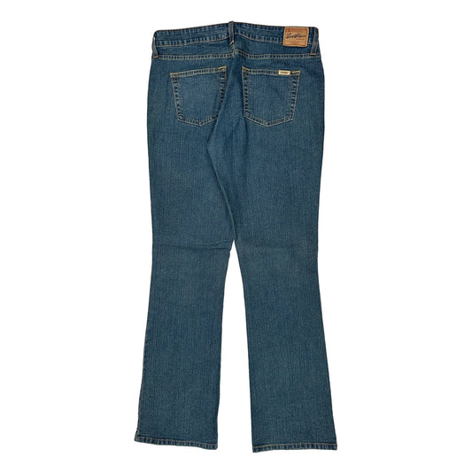Levis Boot Cut Jeans - 34W UK 12 Blue Cotton Blend