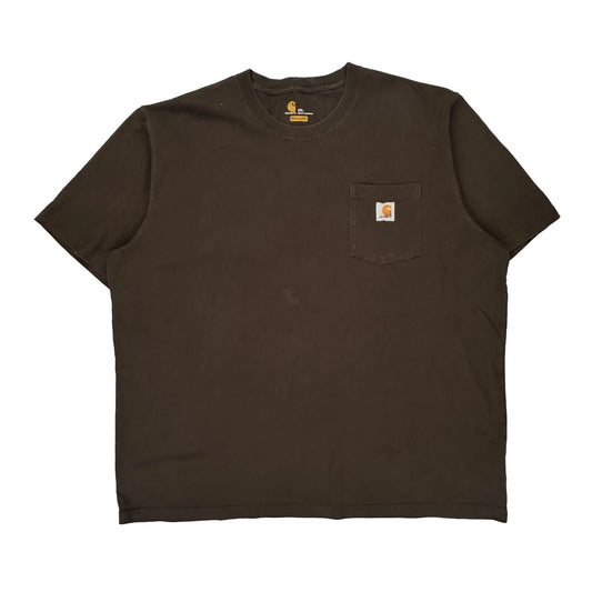 Carhartt T-Shirt - 2XL Brown Cotton