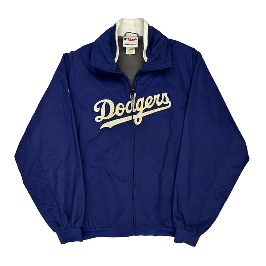 Los Angeles Dodgers Majestic Mlb Jacket - XL Blue Polyester