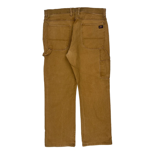 Dickies Carpenter Trousers - 36W 30L Brown Cotton