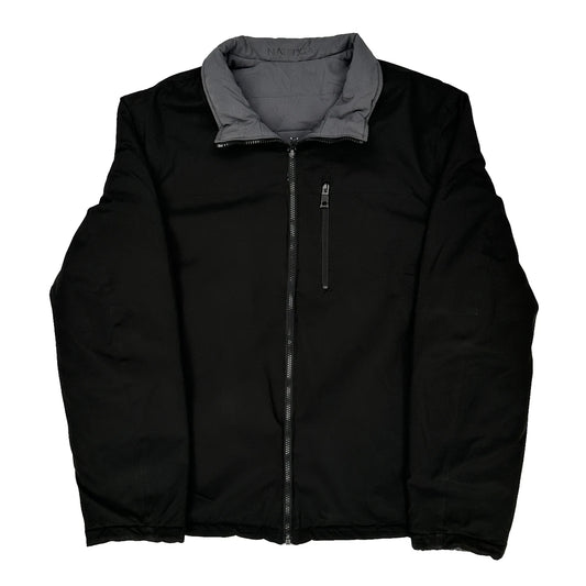 Vintage Nautica Puffer - Large Black Polyester