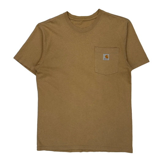 Carhartt T-Shirt - Small Brown Cotton