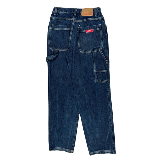 Fubu Cargo Carpenter Jeans - 28W 31L Dark Wash Denim