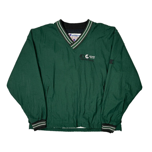 Vintage Cascade Microtech Champion Windbreaker - Large Green Polyester