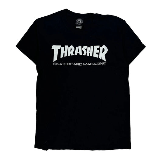 Thrasher T-Shirt - Medium Black Cotton