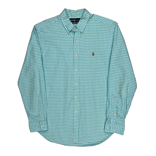 Ralph Lauren Checked Shirt - Large Blue Cotton