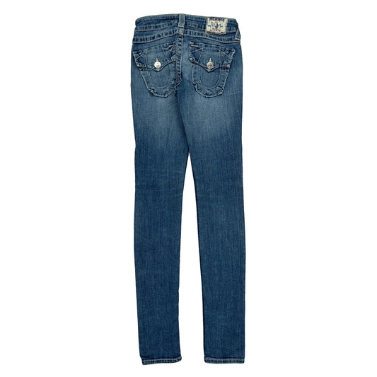 Made In USa True Religion Skinny Jeans - 24W UK 2 Blue Cotton