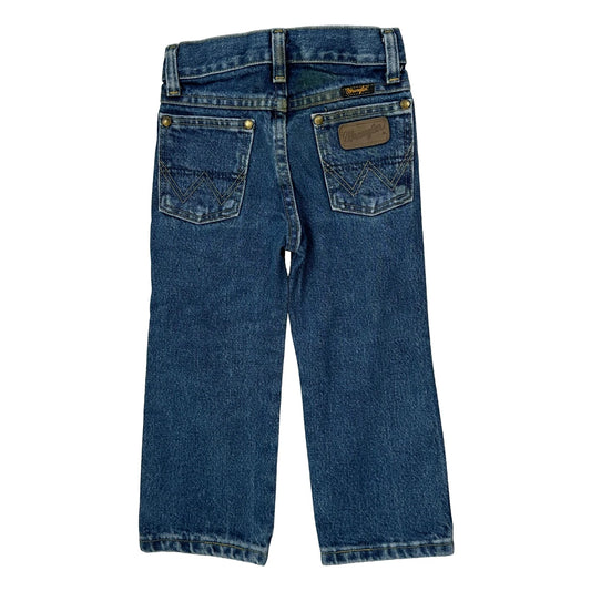 Age 3 Wrangler Slim Jeans - 2XS Blue Cotton