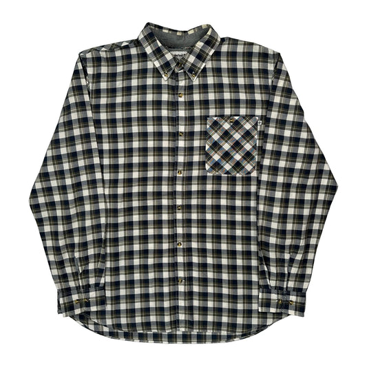 Timberland Checked Shirt - XL Blue Cotton