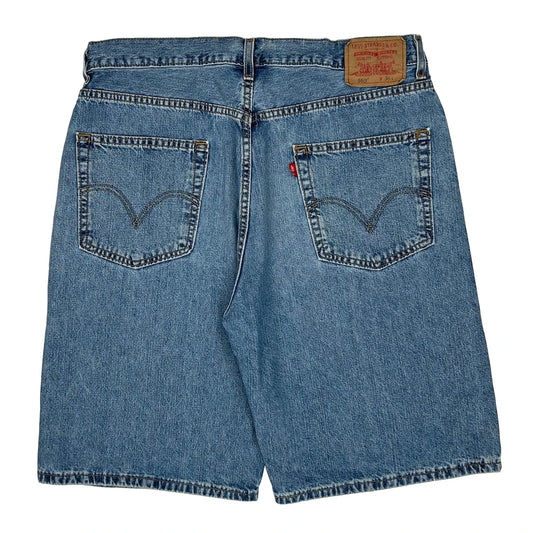 Levis 569 Baggy Denim Shorts - 36W 10L Blue Cotton