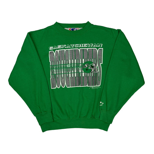 Vintage Saskatchewan Roughriders Starter Sweatshirt - XL Green Polyester Blend