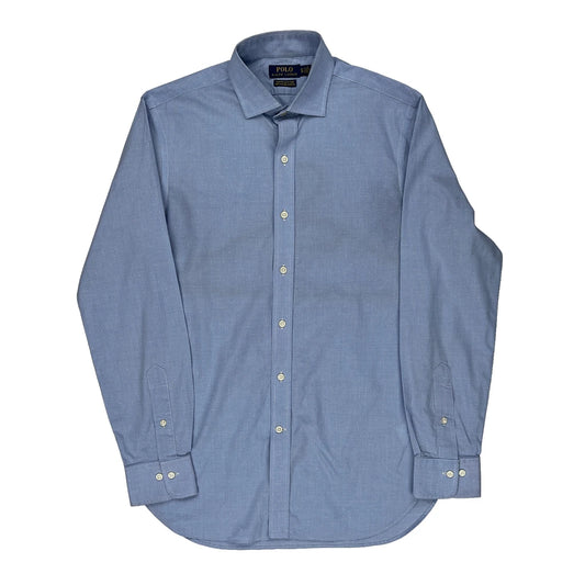 Polo By Ralph Lauren Slim Fit Shirt - Medium Blue Cotton