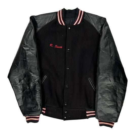 R. Smith Hatchers Varsity Jacket - 2XL Black Wool Blend