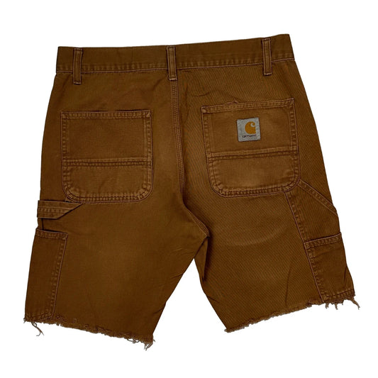 Carhartt Carpenter Shorts - 29W UK 10 Brown Cotton