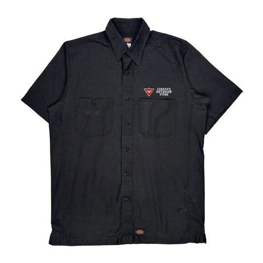 Canada'S Outdoor Store Dickies Short Sleeve Shirt - Medium Black Cotton Blend