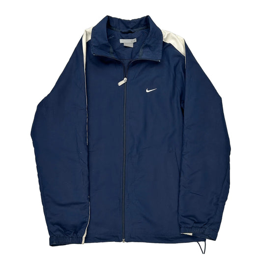 Nike Track Jacket - Medium Navy Polyester