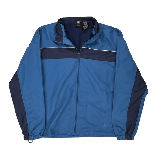 Starter Windbreaker - Large Blue Polyester