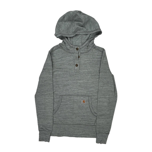Carhartt Hoodie - XS Grey Cotton Blend