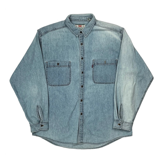 Levis Denim Shirt - XL Light Wash Denim