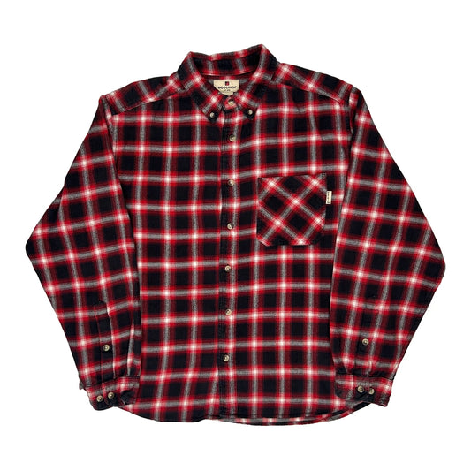 Vintage Woolrich Checked Flannel Shirt - XL Red Cotton