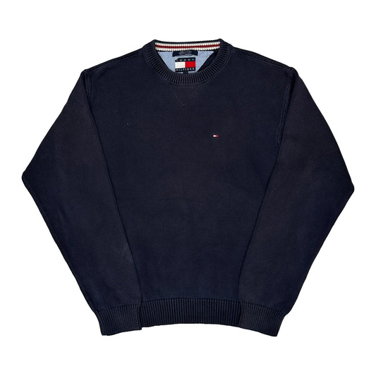Vintage Tommy Hilfiger Jumper - Large Navy Cotton