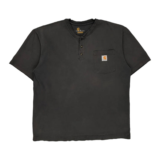 Carhartt T-Shirt - Medium Black Cotton