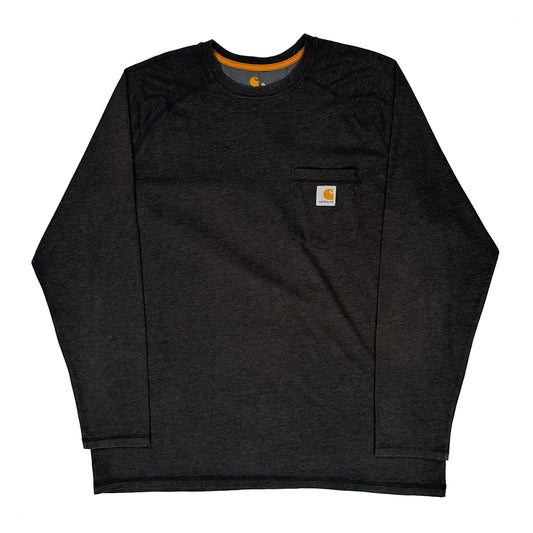 Carhartt Long Sleeve T-Shirt - XL Grey Cotton
