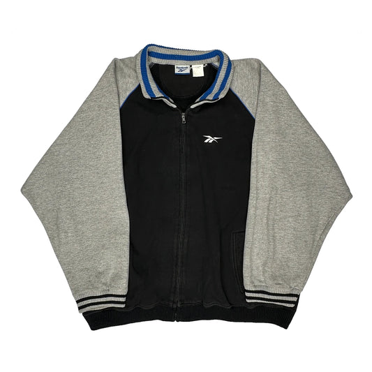 Vintage Reebok Track Jacket - XL Black Cotton