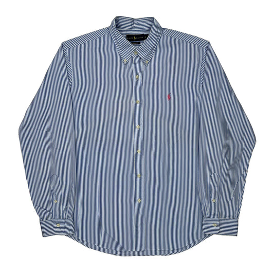 Ralph Lauren Striped Shirt - XL Blue Cotton