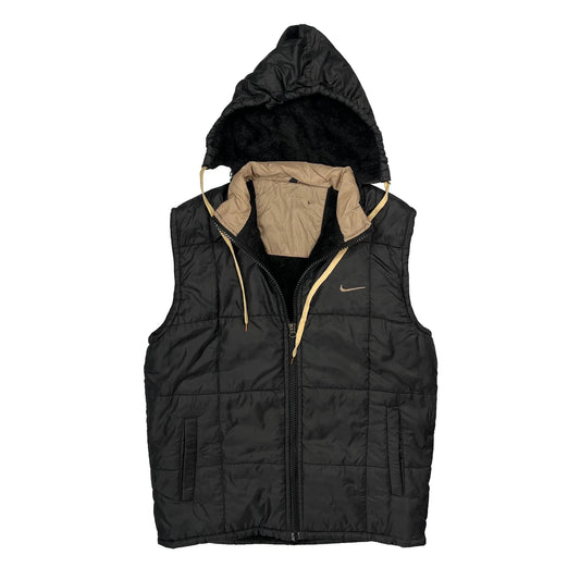 Swoosh Logo Nike Gilet- Large Black Polyester