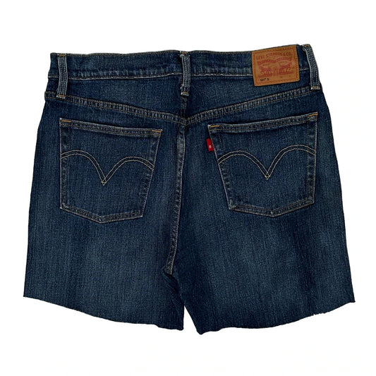 501 Levis Denim Shorts - 32W 8L Dark Wash Cotton