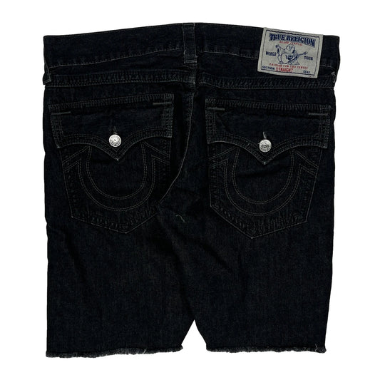 Vintage True Religion Denim Shorts - 36W 10L Black Denim