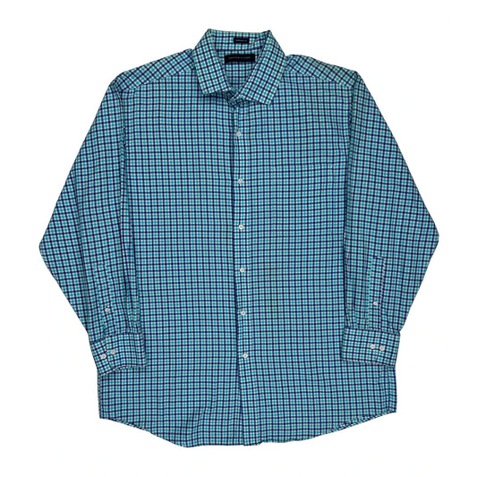 Tommy Hilfiger Checked Shirt - Large Blue Cotton